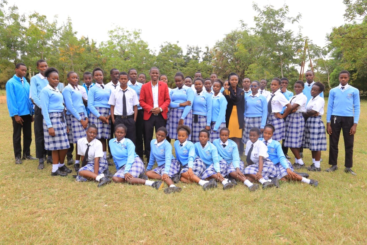 School choir group with teachers